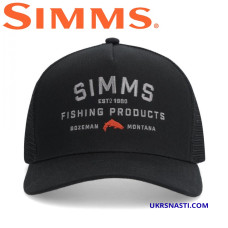 Кепка Simms Double Haul Icon Trucker Black